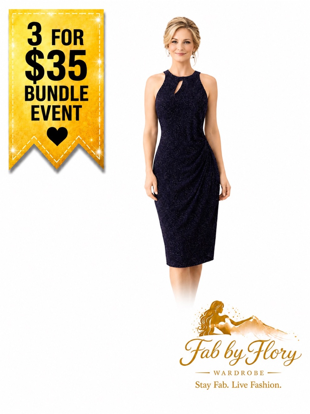 ✨ Affordable Luxury – Under $60
MSK Midnight Sparkle Maxi Dress